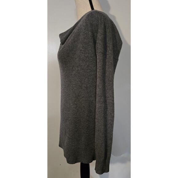WOMAN'S ANN TAYLOR 100% CASHMERE SWEATER Pullover Gray Heather SIZE S EUC - Picture 2 of 6